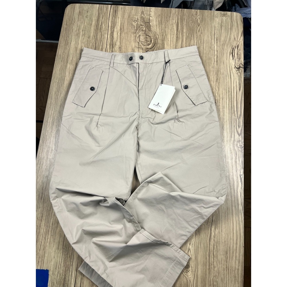 BARENA VENEZIA TROUSERS LAMAR VION BEIGE SIZE IT 50 US 34 Retail 390$